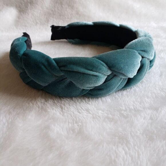 Velvet Braided Headband - Picture 1 of 2